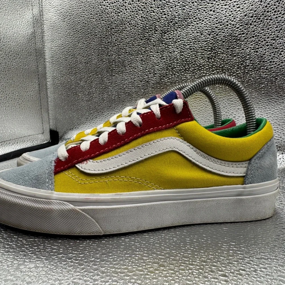 Size 7 Vans Old Skool Sneakers Womens Multi Color Excellent Colorblock Suede